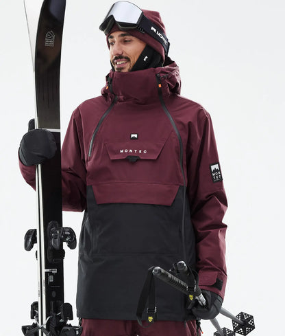 Veste de ski Doom pour homme - Bordeaux/Noir