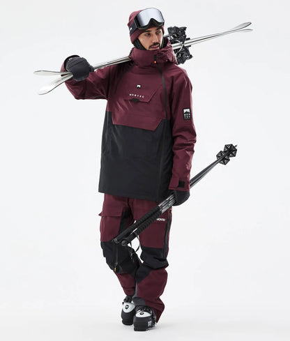 Veste de ski Doom pour homme - Bordeaux/Noir