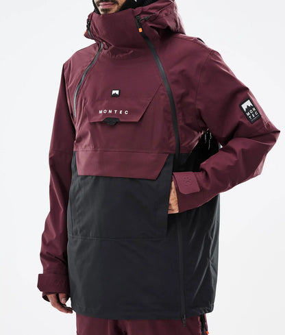 Veste de ski Doom pour homme - Bordeaux/Noir