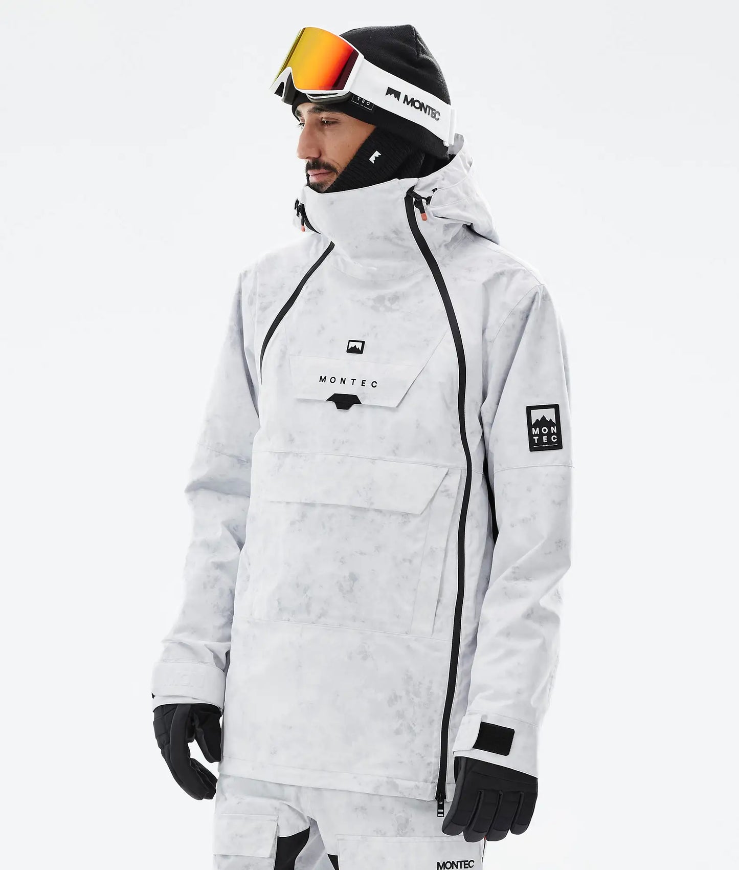 Veste de ski Doom pour homme - Blanc tie-dye