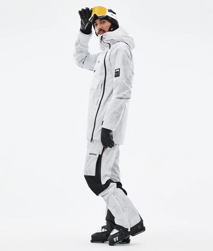 Veste de ski Doom pour homme - Blanc tie-dye