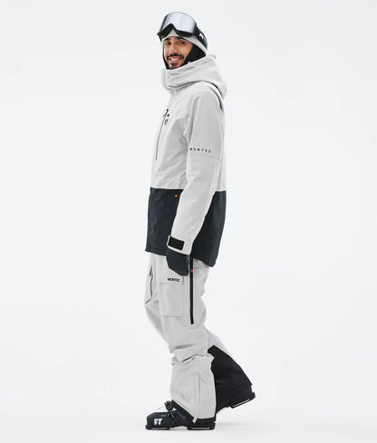 Veste de ski Fawk pour homme - Gris clair/Noir