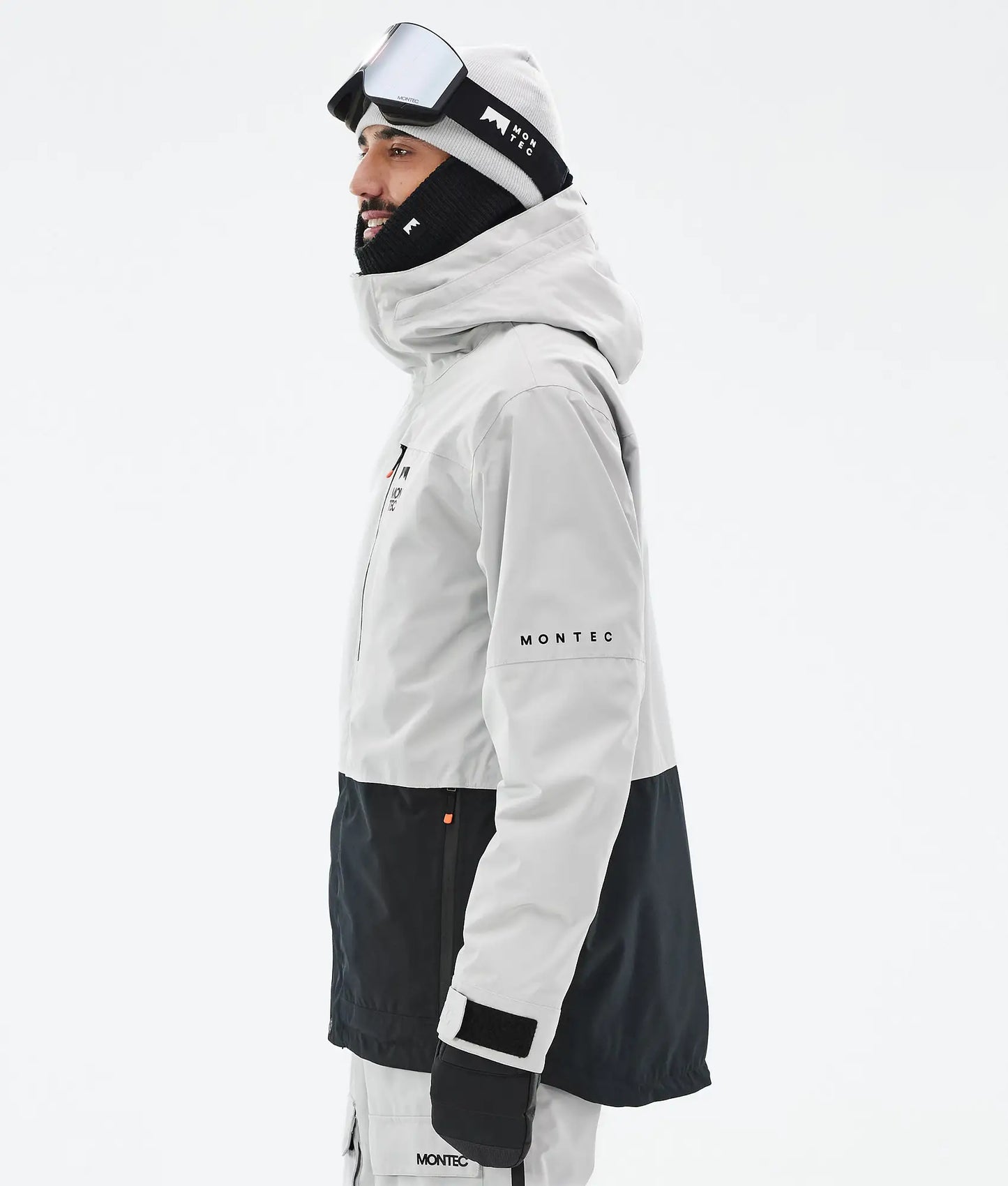 Veste de ski Fawk pour homme - Gris clair/Noir