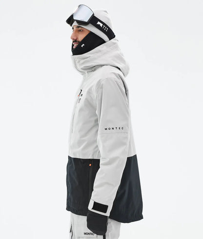 Veste de ski Fawk pour homme - Gris clair/Noir