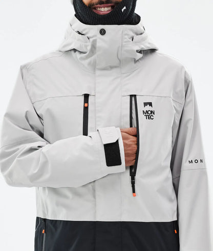 Veste de ski Fawk pour homme - Gris clair/Noir