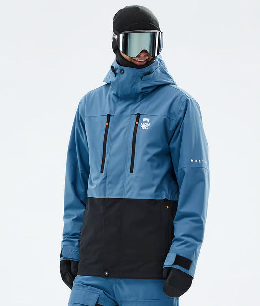 Veste de ski Fawk pour homme - Bleu acier/Noir