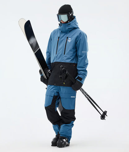 Veste de ski Fawk pour homme - Bleu acier/Noir