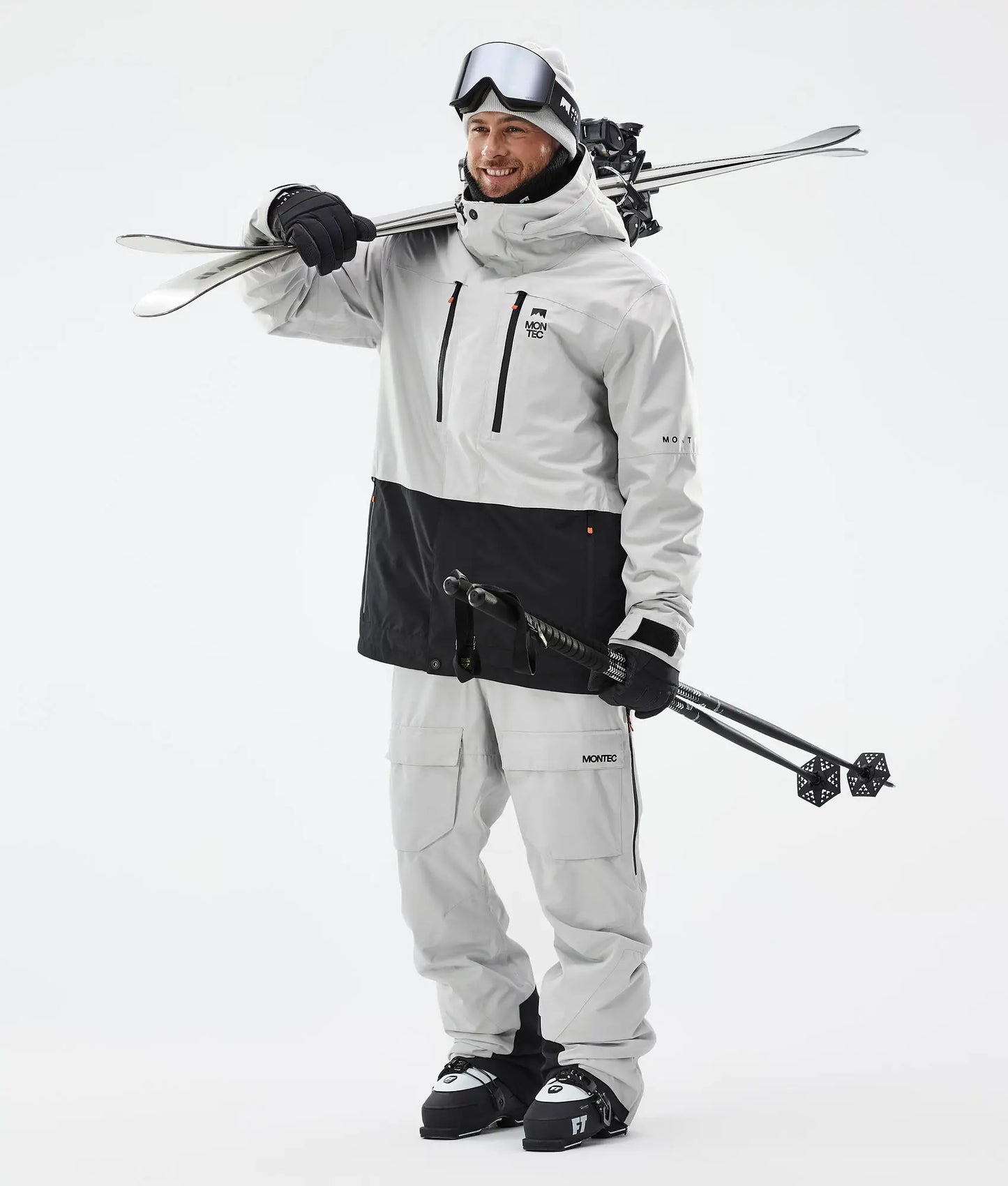 Pantalon de ski Fawk pour homme - Gris clair