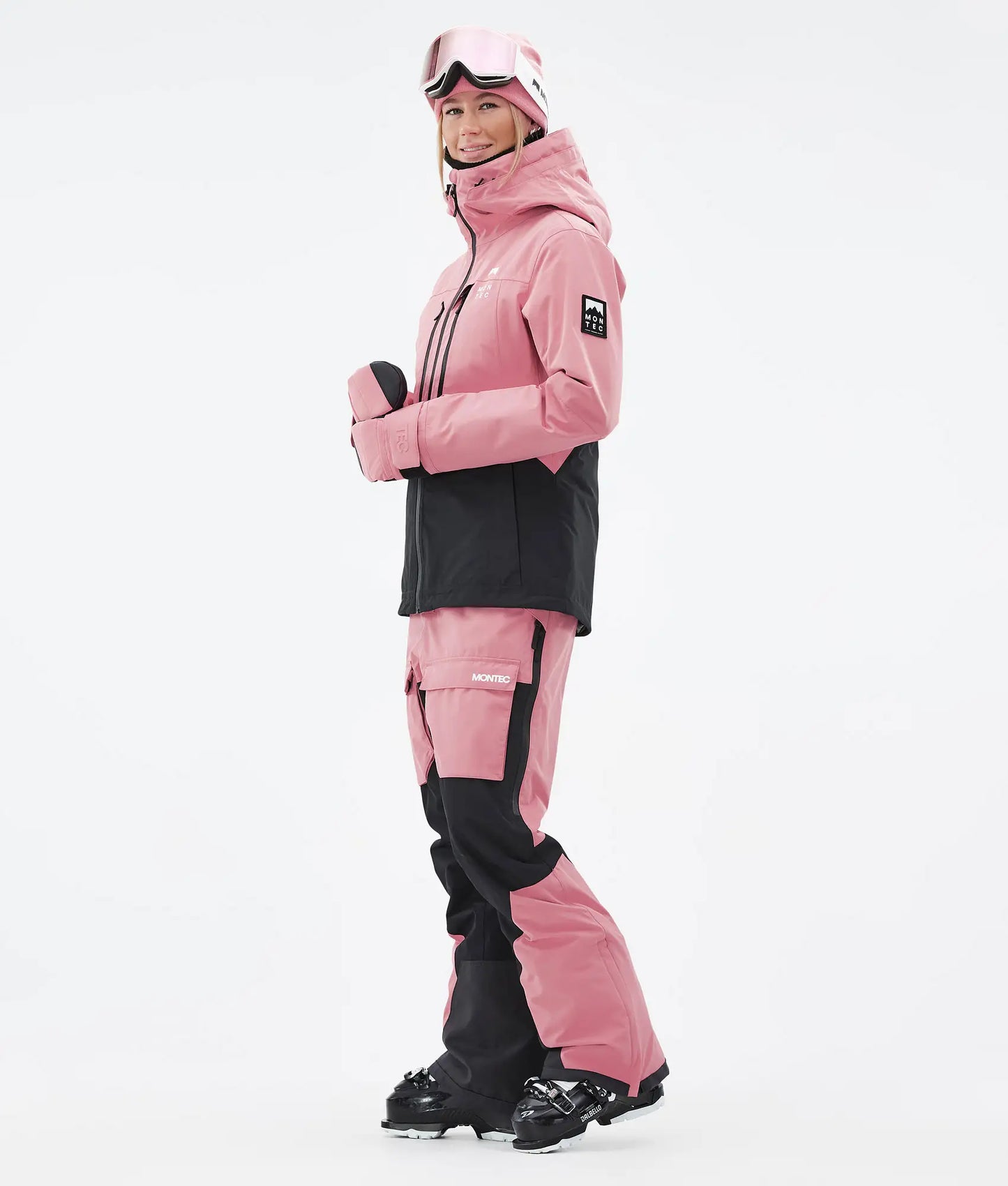 Veste de ski Moss W pour femme - Rose/Noir
