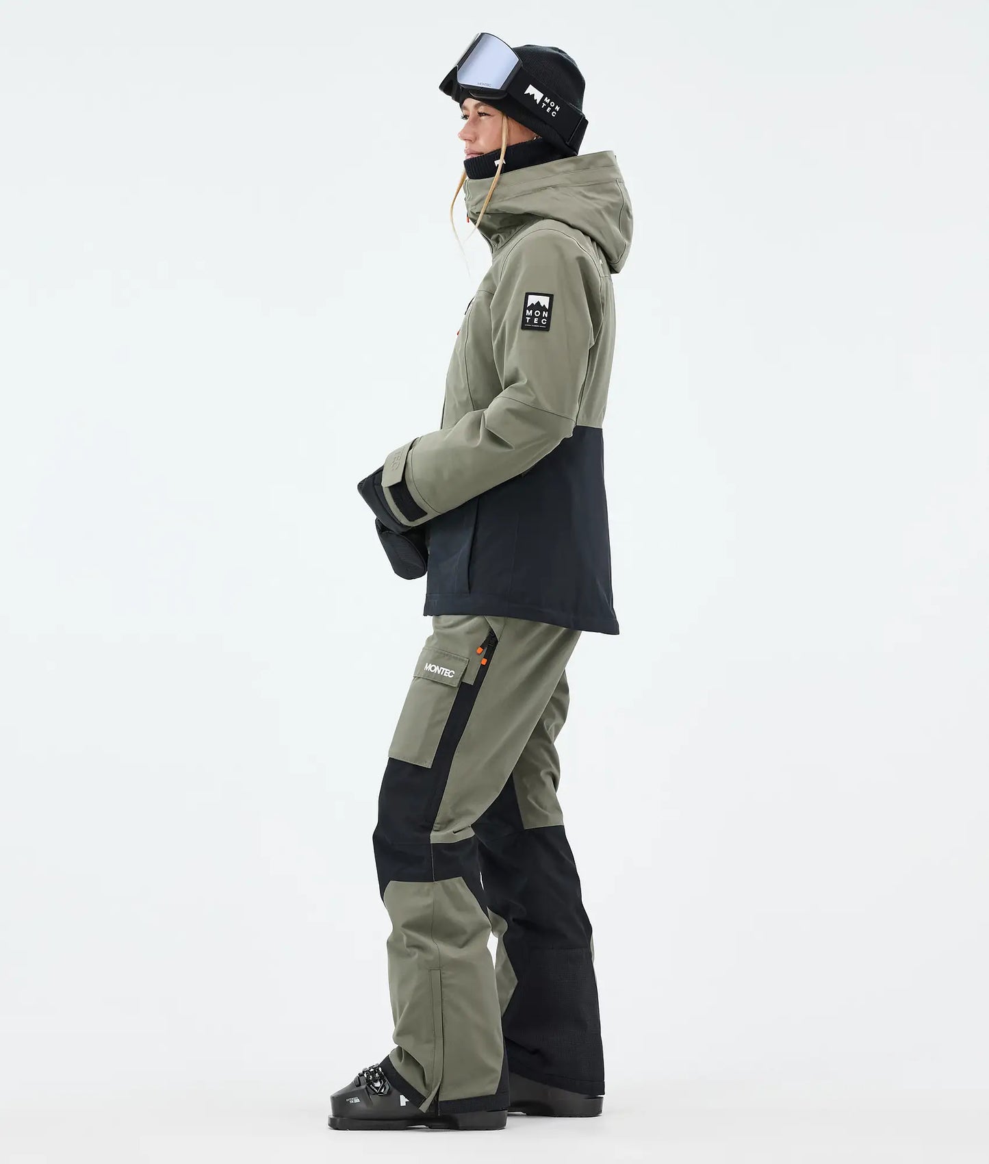 Veste de ski Moss W pour femme - Vert/Noir