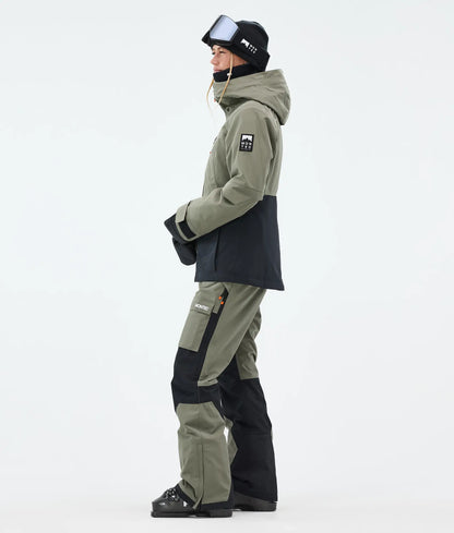 Veste de ski Moss W pour femme - Vert/Noir