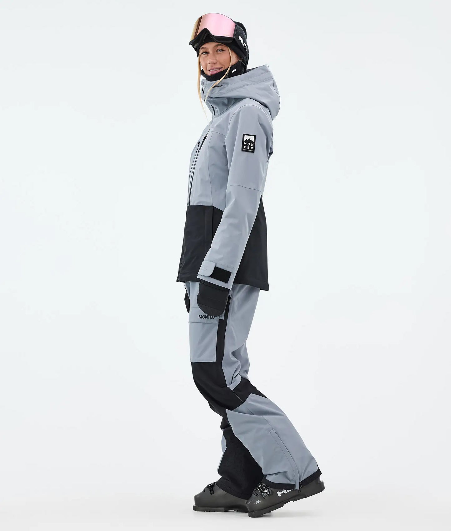 Veste de ski Moss W pour femme - Bleu clair/Noir