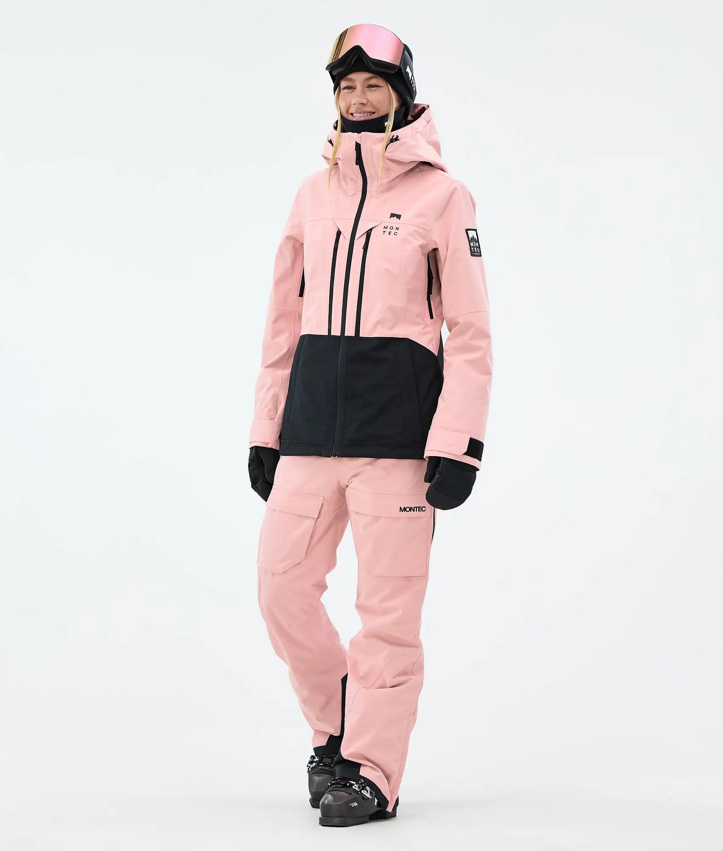 Pantalon de ski Kirin W pour femme - Rose pâle