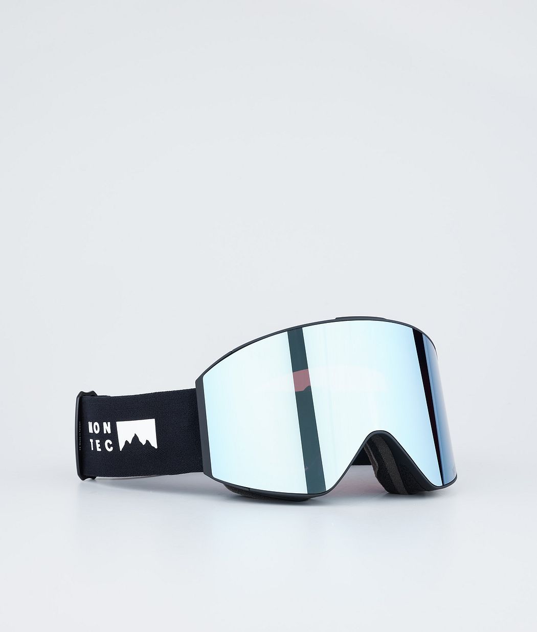 Masque de ski noir avec miroir bleu Black Moon