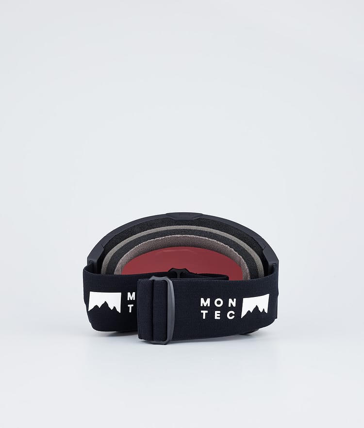 Masque de ski noir avec miroir bleu Black Moon