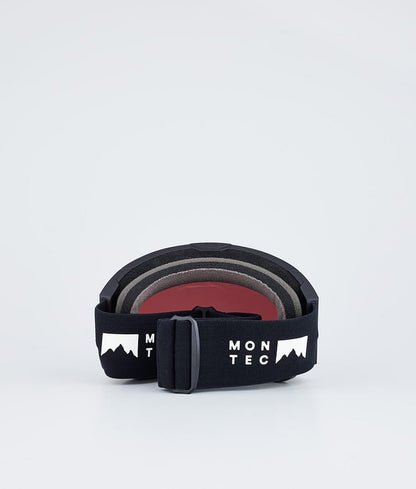 Masque de ski noir avec miroir bleu Black Moon