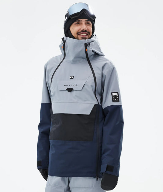 Veste de ski Doom pour homme - Bleu clair/Noir/Bleu foncé