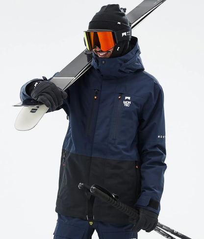 Veste de ski Fawk pour homme - Bleu foncé/Noir