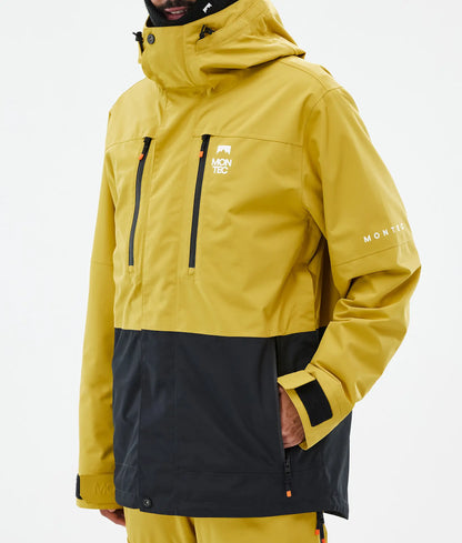 Veste de ski Fawk pour homme - Jaune/Noir