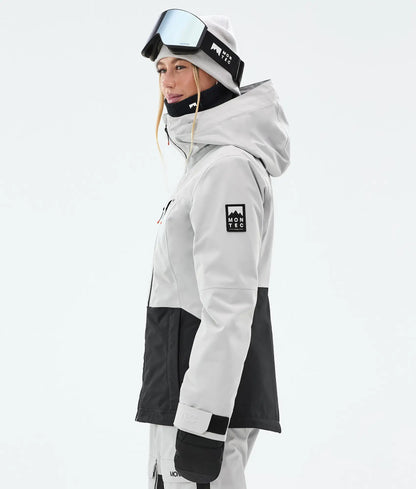 Veste de ski Moss W pour femme - Gris clair/Noir