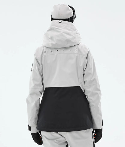 Veste de ski Moss W pour femme - Gris clair/Noir