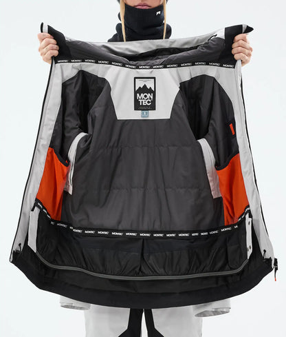 Veste de ski Moss W pour femme - Gris clair/Noir