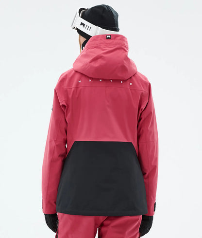 Veste de ski Moss W pour femme - Rouge clair/Noir