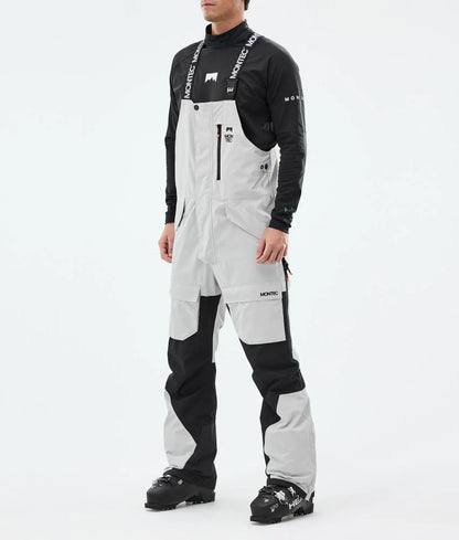 Pantalon de ski Fawk pour homme - Gris clair/Noir