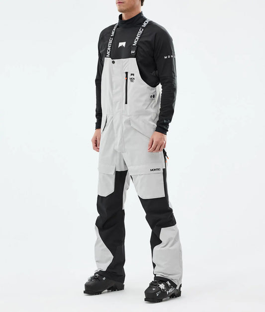 Pantalon de ski Fawk pour homme - Gris clair/Noir