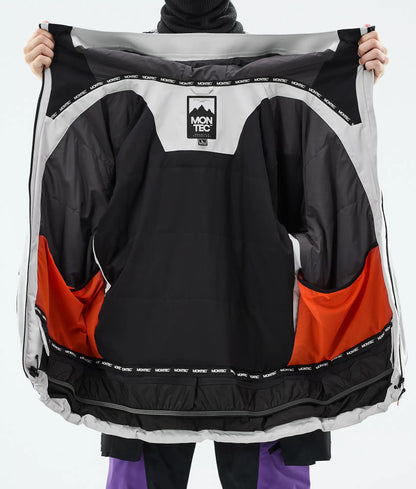 Veste de ski Morpheus pour homme - Gris clair/Noir/Violet vif