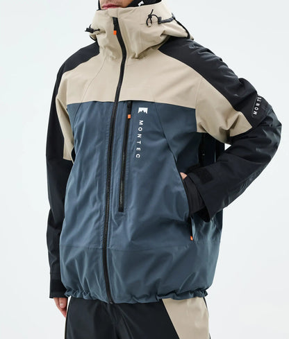 Veste de ski Oracle pour homme - Sable/Noir/Bleu métal