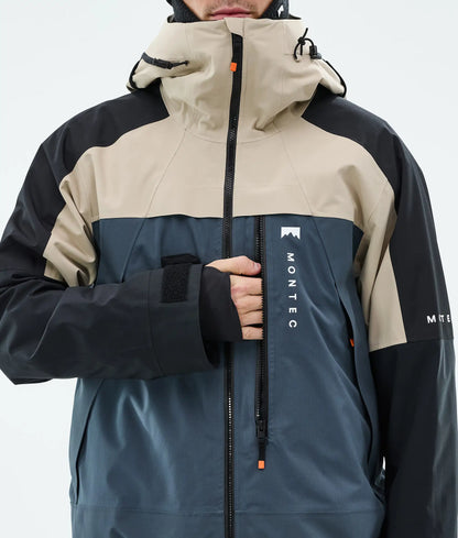 Veste de ski Oracle pour homme - Sable/Noir/Bleu métal