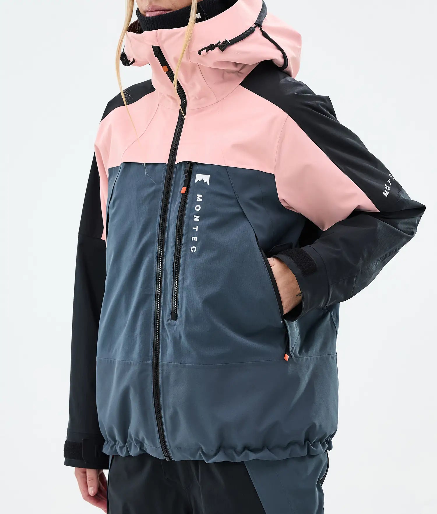 Oracle W Veste de Ski Femme Soft Pink/Black/Metal Blue