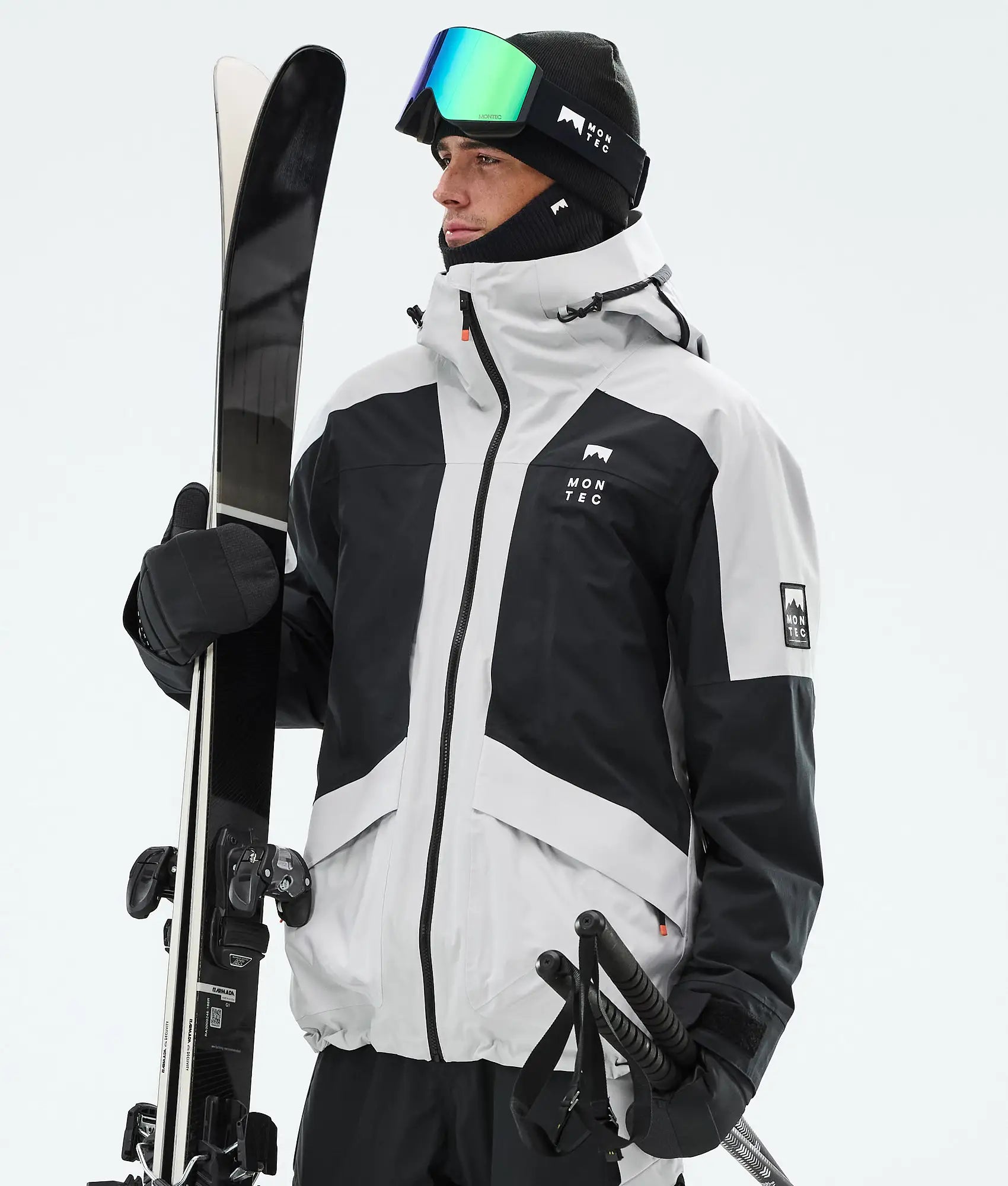 Veste de ski Morpheus pour homme - Gris clair/Noir