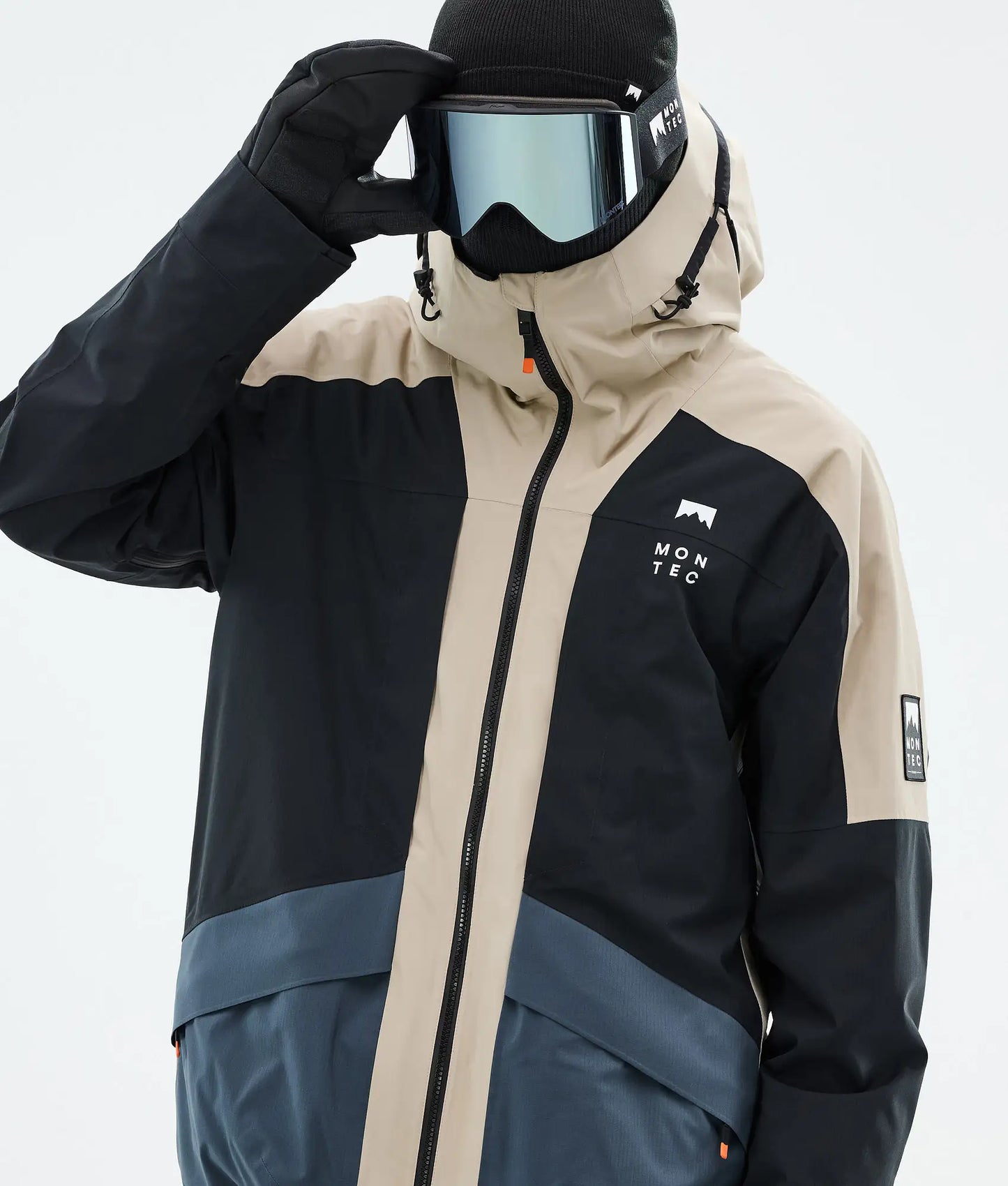 Veste de ski Morpheus pour homme - Sable/Noir/Bleu métal
