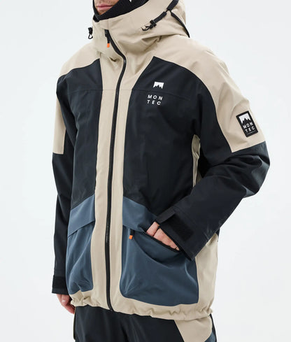 Veste de ski Morpheus pour homme - Sable/Noir/Bleu métal