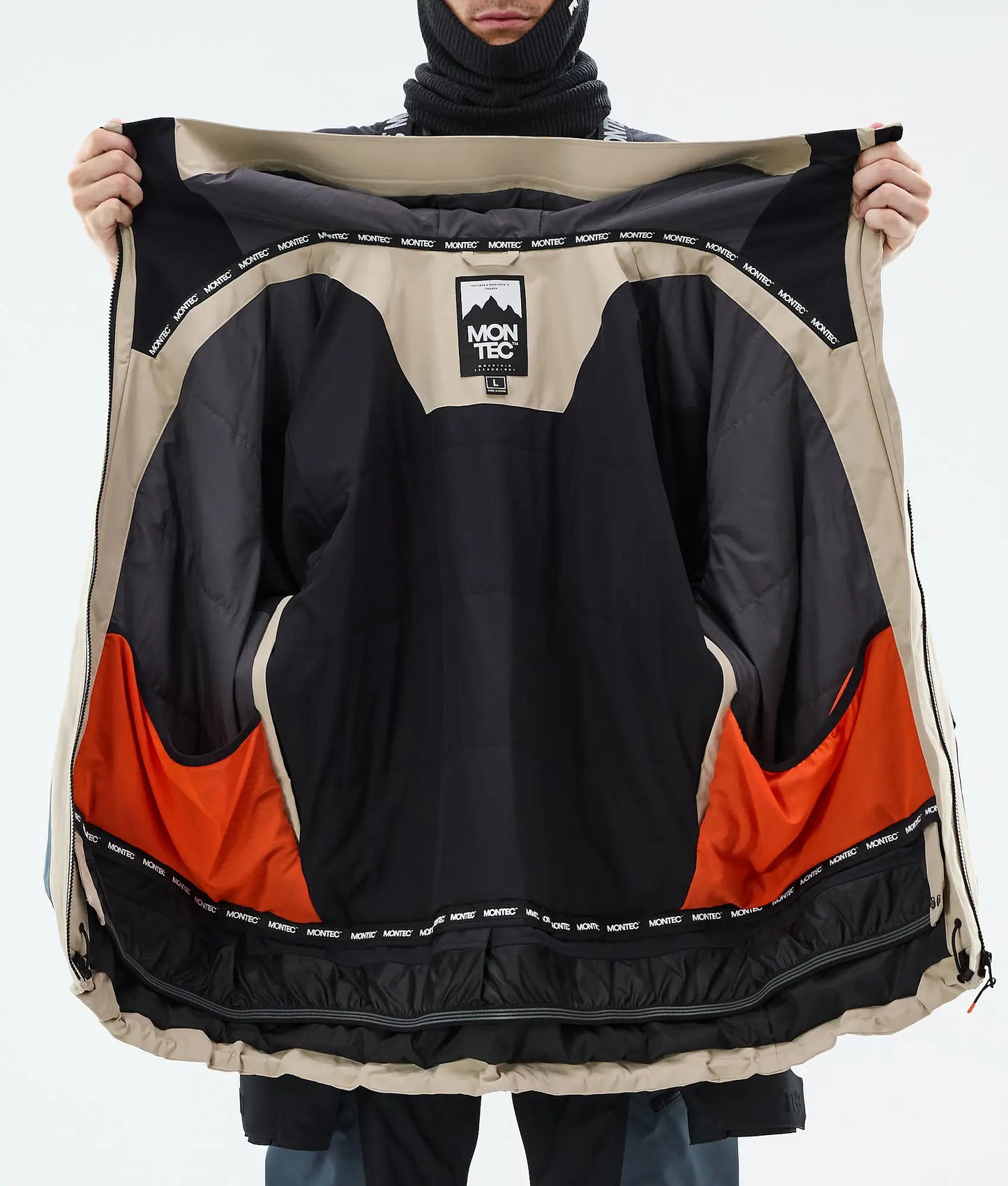 Veste de ski Morpheus pour homme - Sable/Noir/Bleu métal