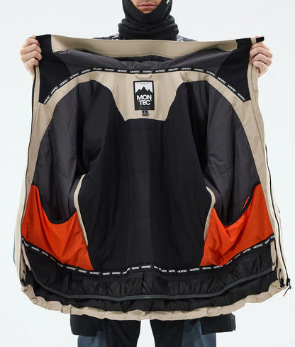 Veste de ski Morpheus pour homme - Sable/Noir/Bleu métal