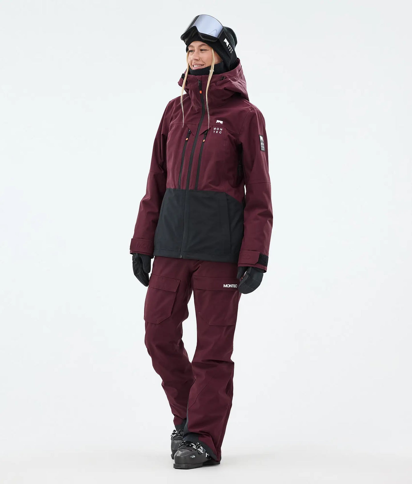Pantalon de ski Kirin W pour femme - Bordeaux