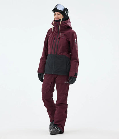 Pantalon de ski Kirin W pour femme - Bordeaux