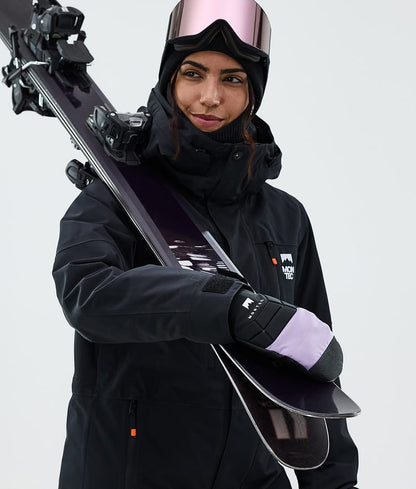 Moufles de neige violet délavé