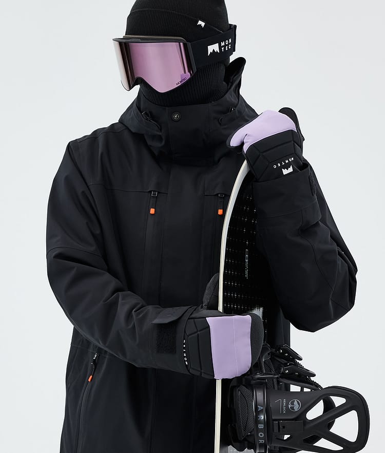 Moufles de neige violet délavé