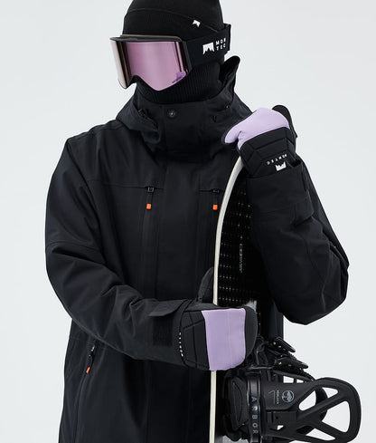 Moufles de neige violet délavé